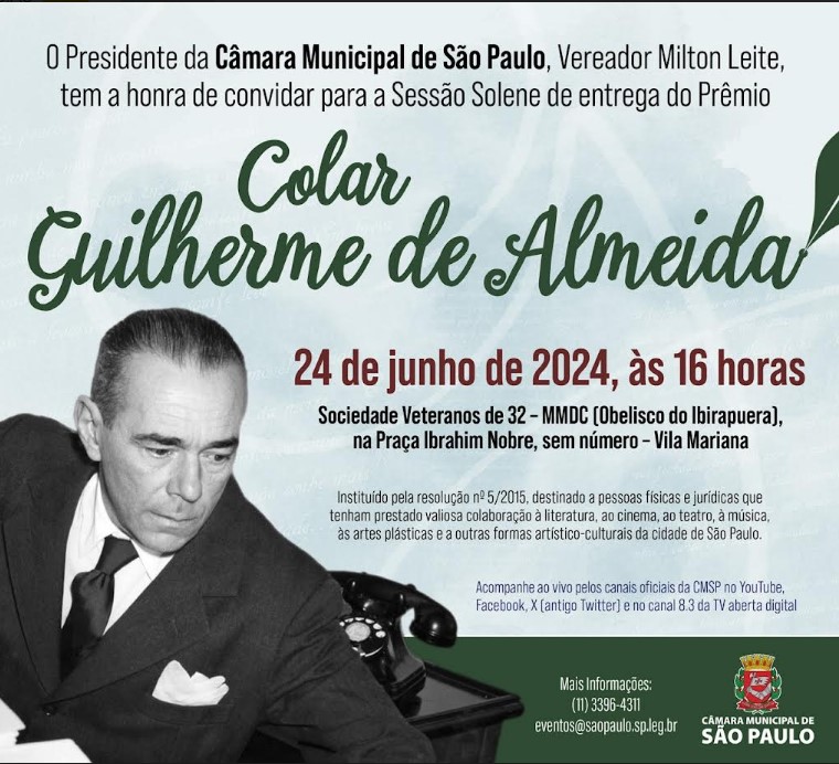 colar guilherme de almeida 78342