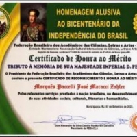 O Acadêmico Paccelli, membro correspondente de Brasília recebeu duas homenagens