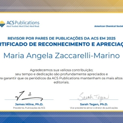 Maria Angela Zaccarelli Marino recebe reconhecimento internacional