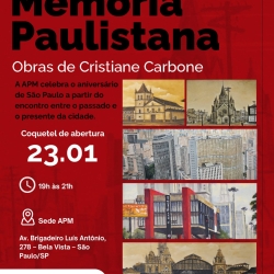 Cristiane Carbone com a Exposição Memória Paulistana