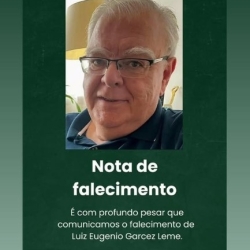 Nota de pesar -  Falecimento do Prof. Dr. Luiz Eugênio Garcez Leme