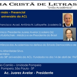 CONVITE: Tertúlia Nº 4 no dia 10/05/2025 com palestra de Ruy Altenfelder