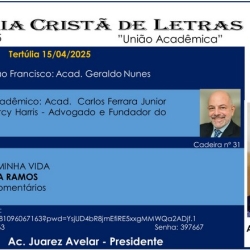 Tertúlia nº 03 de 2025 em 15 de abril – Academia Cristã de Letras