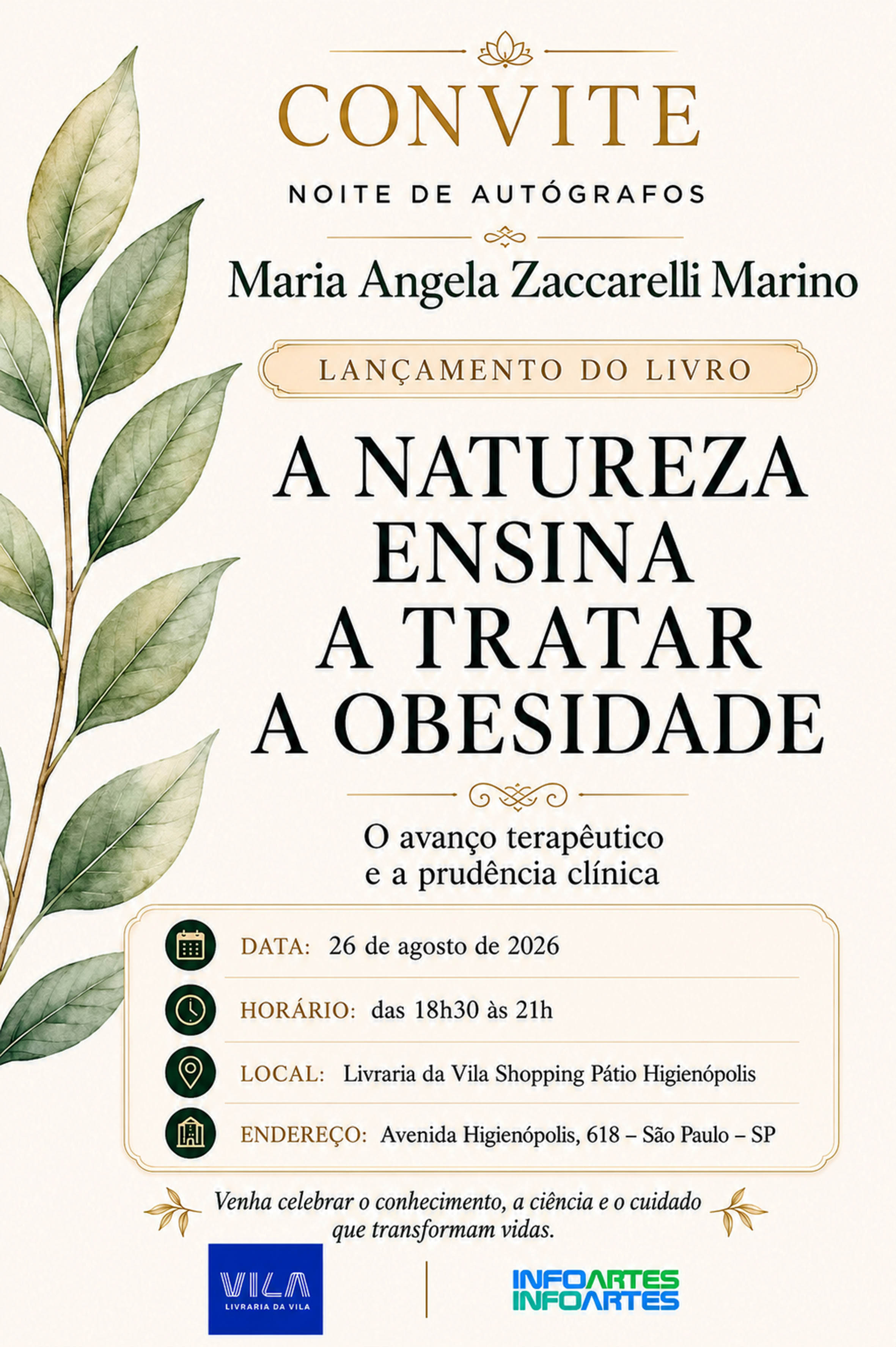 CONVITE LIVRO NUTRIÇÃO 7bd0a